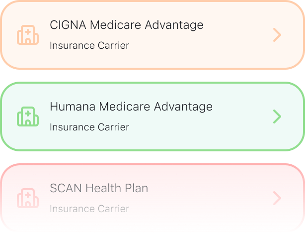 Insurance provider network options