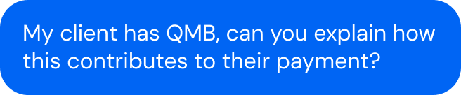 User asking about QMB benefits